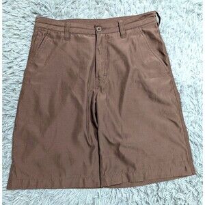 Horny Toad Shorts‎ Mens Size 32 Brown Phone Pocket Chino Golf Hiking Fishing